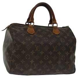 Louis Vuitton-Louis Vuitton Monogram Speedy 30 Hand Bag M41526 LV Auth bs13329-Monogram