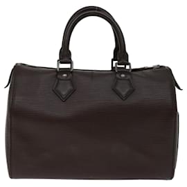 Louis Vuitton-Louis Vuitton Epi Speedy 25 Handtasche Mokka M5903D LV Auth 70080-Braun