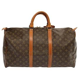 Louis Vuitton-Louis Vuitton-Monogramm Keepall 50 Boston Bag M.41426 LV Auth 67689-Monogramm