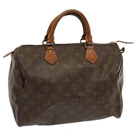 Louis Vuitton-Louis Vuitton Monogram Speedy 30 Hand Bag M41526 LV Auth 69906-Monogram