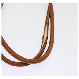 Céline-CELINE Bolso de hombro de lona Macadam PVC marrón Auth 69901-Castaño