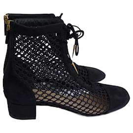 Christian Dior-Christian Dior NAUGHTILY ankle boots 38.5-Black