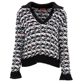 Pull à col Missoni en laine noire Autre