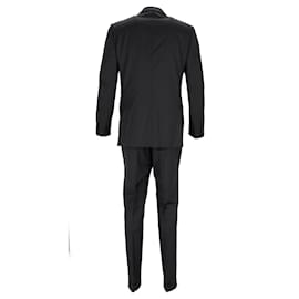 Ermenegildo Zegna-Ermenegildo Zegna Three Piece Suit in Black Wool-Black