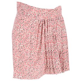 Minifalda plisada Isabel Marant en seda rosa Rosa