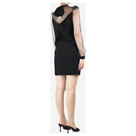 Givenchy-Mini vestido preto com tachas em malha - tamanho UK 8-Preto