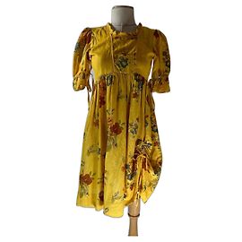 Autre Marque Robe Sportalm en lin jaune à fleurs Multicolore Jaune