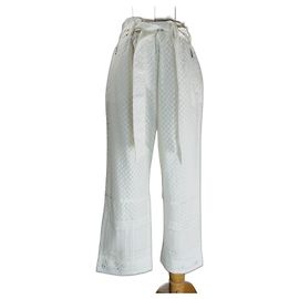 Autre Marque Lala Berlin Damir White Cotton Pants White
