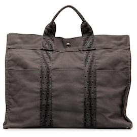 Hermès-Hermès Gray Herline MM Tote Bag-Grey