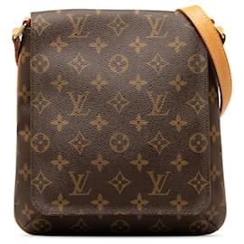 Louis Vuitton-Louis Vuitton Brown Monogram Musette Salsa Short Strap-Brown