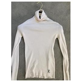 Louis Vuitton-Camisola de gola alta em lã/seda LOUIS VUITTON tamanho XS/S-Branco