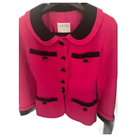 Chanel-1991 runway jacket-Fuschia