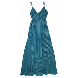 Bottega Veneta Kleider Türkis