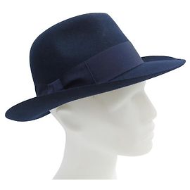 Hermès NEW HERMES HAT IN NIGHT BLUE RABBIT AND HARE FELT 55 NEW FELT HAT Navy blue