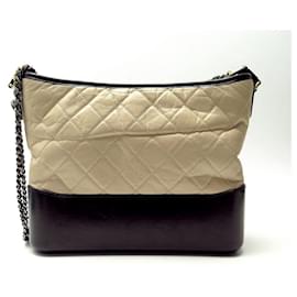 Chanel-NEW CHANEL GABRIELLE GM CROSSBODY HANDBAG IN TWO-TONE QUILTED LEATHER-Other