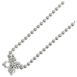 Tasaki-Es ist okay 18k Diamant-Anhänger-Halskette aus Metall in gutem Zustand-Andere