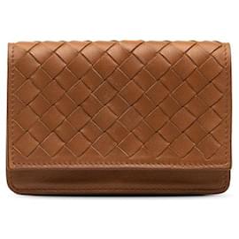 Bottega Veneta-Bottega Veneta Intrecciato Leather Card Case Card Case Leather 515385 in good condition-Other