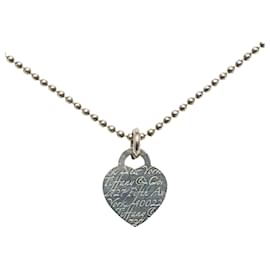 Tiffany & Co-Tiffany & Co Return To Tiffany Heart Tag Necklace Necklace Metal in Good condition-Other