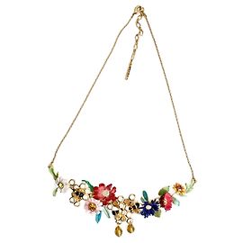 Les Nereides Collana fiori e api Multicolore