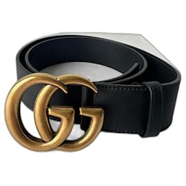 Gucci-Cinturón GG Marmont-Negro