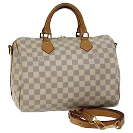 Louis Vuitton-LOUIS VUITTON Damier Azur Speedy Bandouliere 30 2way Hand Bag N41052 auth 70275-Other