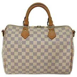 Louis Vuitton-LOUIS VUITTON Damier Azur Speedy Bandouliere 30 2Weg Handtasche N.41052 Auth 70275-Andere