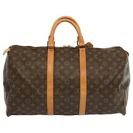 Louis Vuitton-Louis Vuitton-Monogramm Keepall 50 Boston Bag M.41426 LV Auth 70016-Monogramm