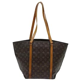 Louis Vuitton-LOUIS VUITTON Monogram Sac Shopping Tote Bag M51108 Auth LV 69759-Monogramme