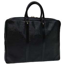 Louis Vuitton-LOUIS VUITTON Epi Porte Documents Voyage Businesstasche Schwarz M54472 Auth ep3819-Schwarz