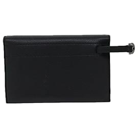 Salvatore Ferragamo-Salvatore Ferragamo Bolso Clutch Gancini Cuero Negro 24UNA070 base de autenticación13332-Negro