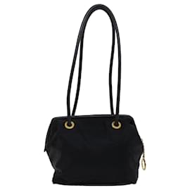 Céline-CELINE Tragetasche Nylon Schwarz Auth 67328-Schwarz