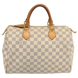 Louis Vuitton-Louis Vuitton Damier Azur Speedy 30 Hand Bag N41533 LV Auth yk11356-Autre