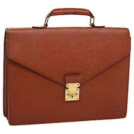 Louis Vuitton-LOUIS VUITTON Epi Serviette Conseiller Briefcase Brown M54423 LV Auth bs13102-Brown