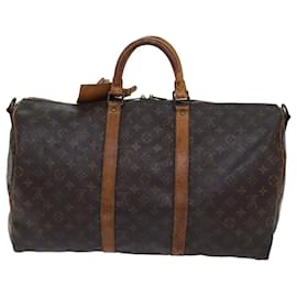 Louis Vuitton-Louis Vuitton Monogram Keepall Bandouliere 50 Boston Bag M.41416 LV Auth 69916-Monogramm
