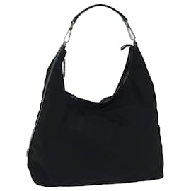 Gucci-GUCCI Shoulder Bag Nylon Black 001 1955 Auth bs13302-Black