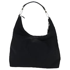 Gucci-GUCCI Shoulder Bag Nylon Black 001 1955 Auth bs13302-Black