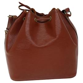 Louis Vuitton-LOUIS VUITTON Epi Petit Noe Shoulder Bag Brown M44103 LV Auth 69701-Brown