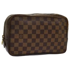 Louis Vuitton-LOUIS VUITTON Damier Ebene Trousse Toilette Clutch Bag N47623 LV Auth 69710-Other