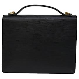 Louis Vuitton-Louis Vuitton Epi Monceau 28 Hand Bag Black M52122 LV Auth 70033-Black
