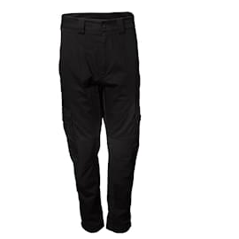 Moncler-MONCLER, cargo trousers in black-Black