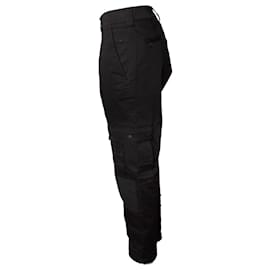Moncler-MONCLER, cargo trousers in black-Black