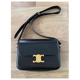 Céline-Bolso clásico Triomphe mediano-Negro