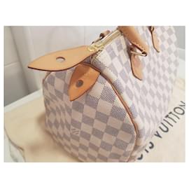 Louis Vuitton-Louis Vuitton Speedy 30 damier azur hand bag-White