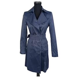 Stella Mc Cartney-Abrigo de gabardina azul para mujer de Stella McCartney-Azul