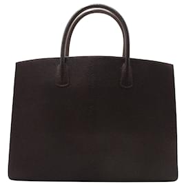 Hermès-Hermès White Bus 40 Bag in Brown Leather-Brown