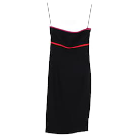 Altuzarra-Altuzarra Strapless Knee-Length Dress in Black Polyester-Black