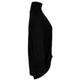 Givenchy-Suéter Givenchy com gola simulada em lã preta-Preto