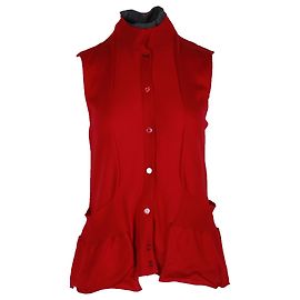 Ärmellose Strickweste von Marni aus roter Wolle Rot