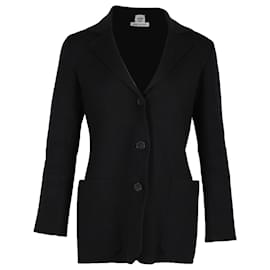 Hermès-Blazer en tricot Hermes en laine noire-Noir