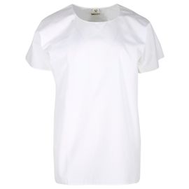 Hermès Top Hermes de manga corta de algodón blanco Blanco